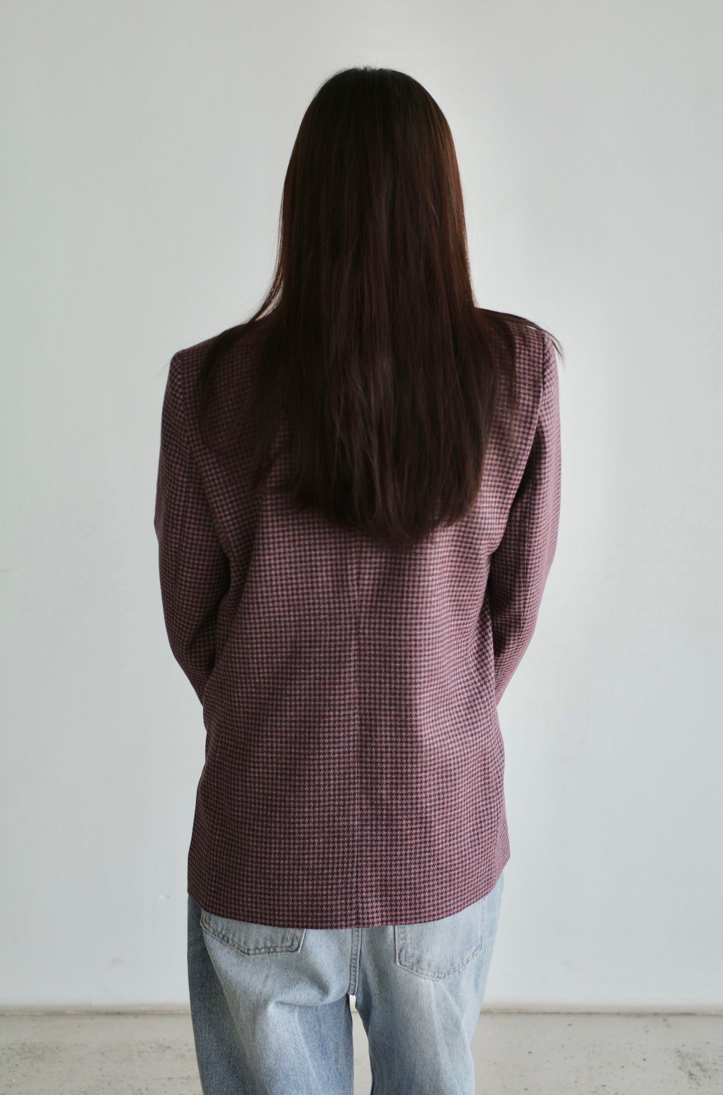 Double-breasted cashmere jacket