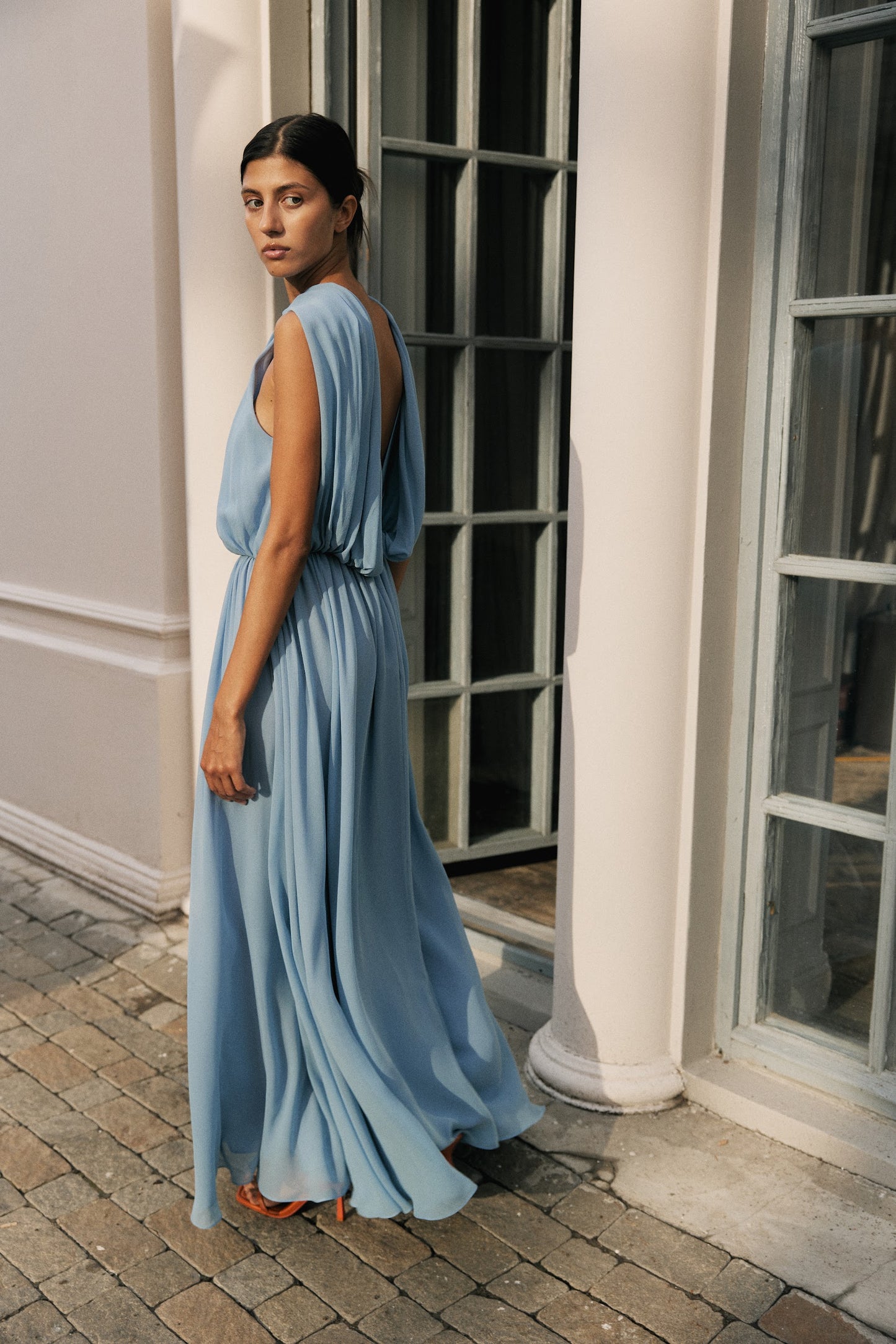 Chiffon maxi dress