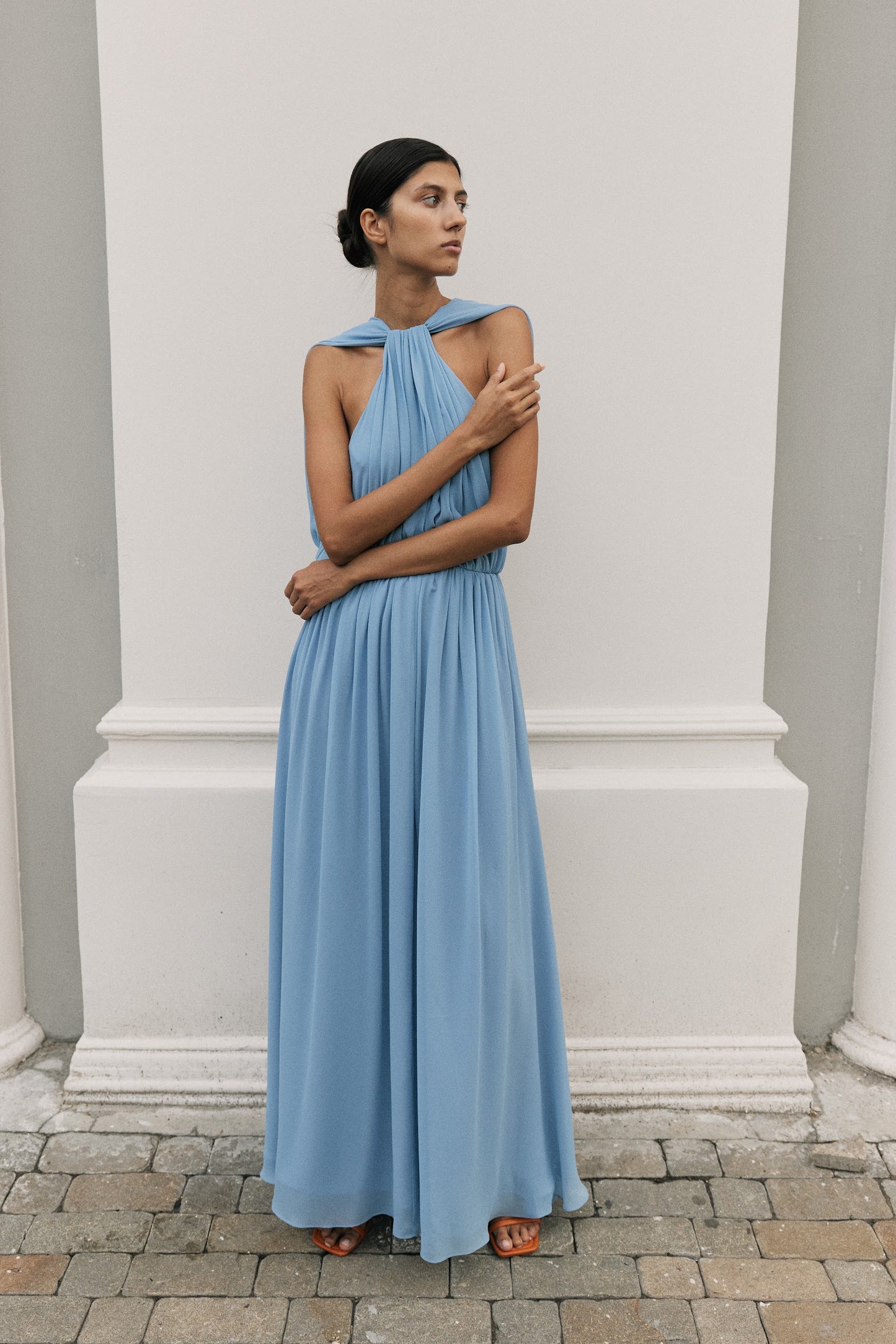 Chiffon maxi dress