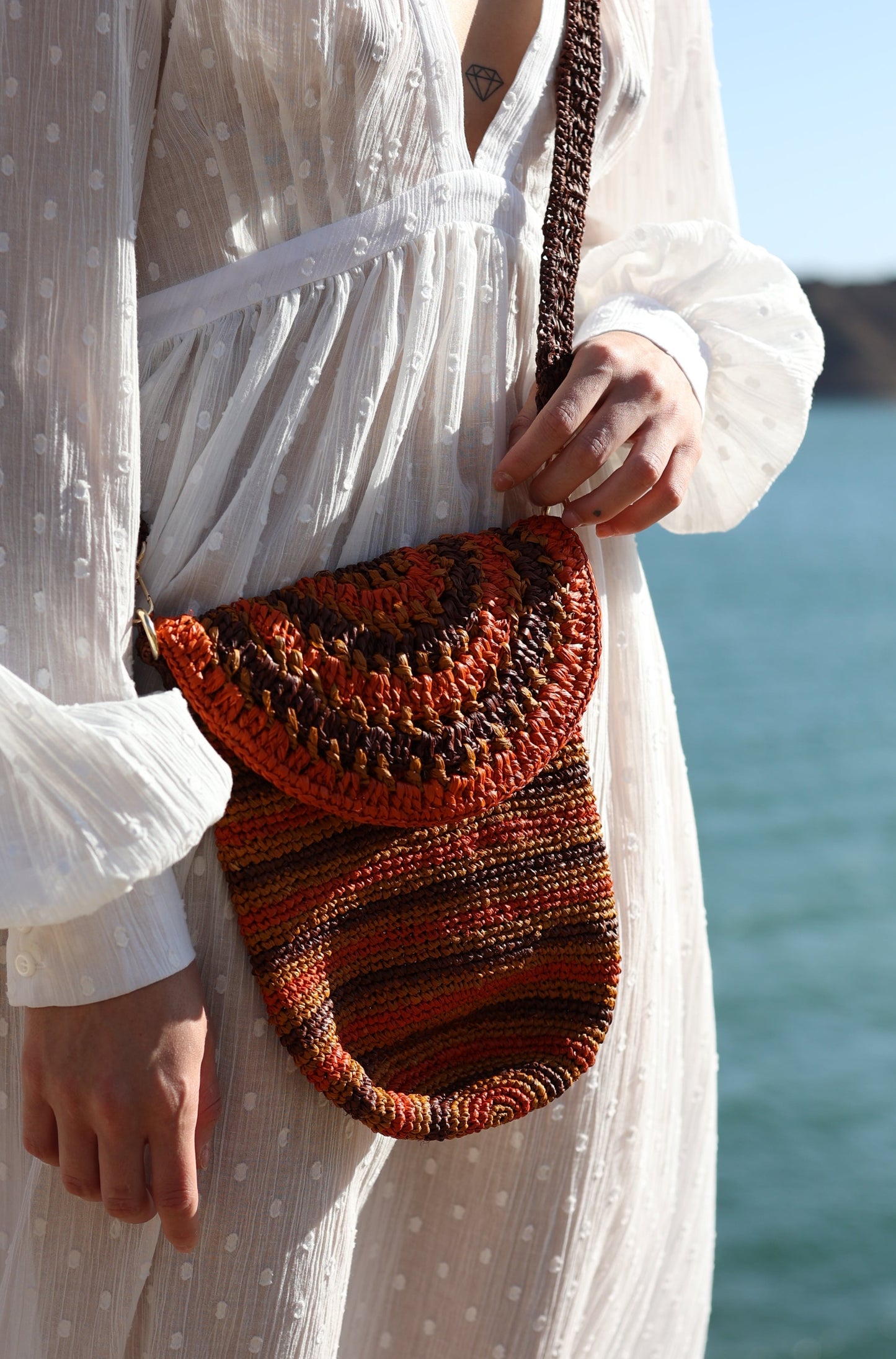 Плетеные сумки из рафии