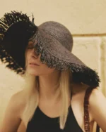 Raffia woven hat