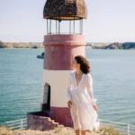 Viscose V-neck dress