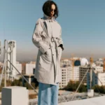 Midi trench coat