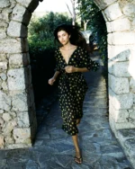 Butterfly sleeves dress