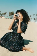 Butterfly sleeves dress - Image 8