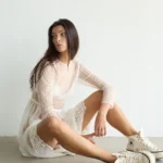 Mesh maxi dress