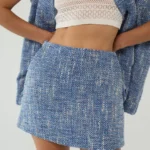 Tweed mini skirt