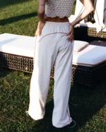 Pants with red piping