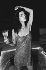 Beaded mini dress - Image 7
