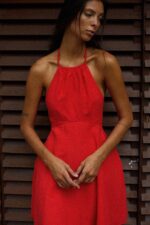 Linen mini dress - Image 2