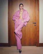 Ballon tweed pants