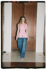Jacquard denim top - Image 9