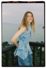 Jacquard denim top - Image 5