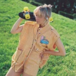 Vest with embroidery