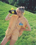 Vest with embroidery