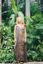 Maxi dress with winged straps - Image 2
