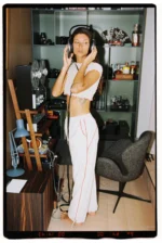 Pants with red piping - Image 2